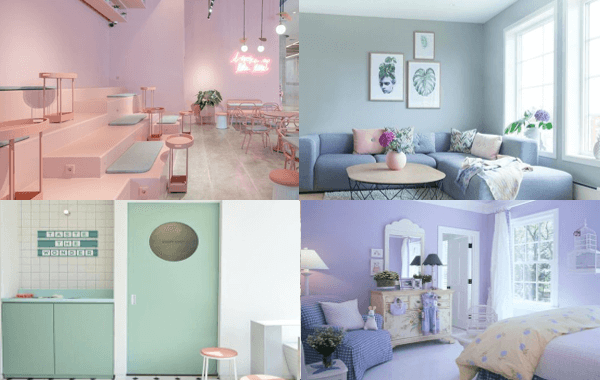 Sơn nội thất đẹp bằng gam màu pastel Sơn nội thất đẹp bằng gam màu pastel