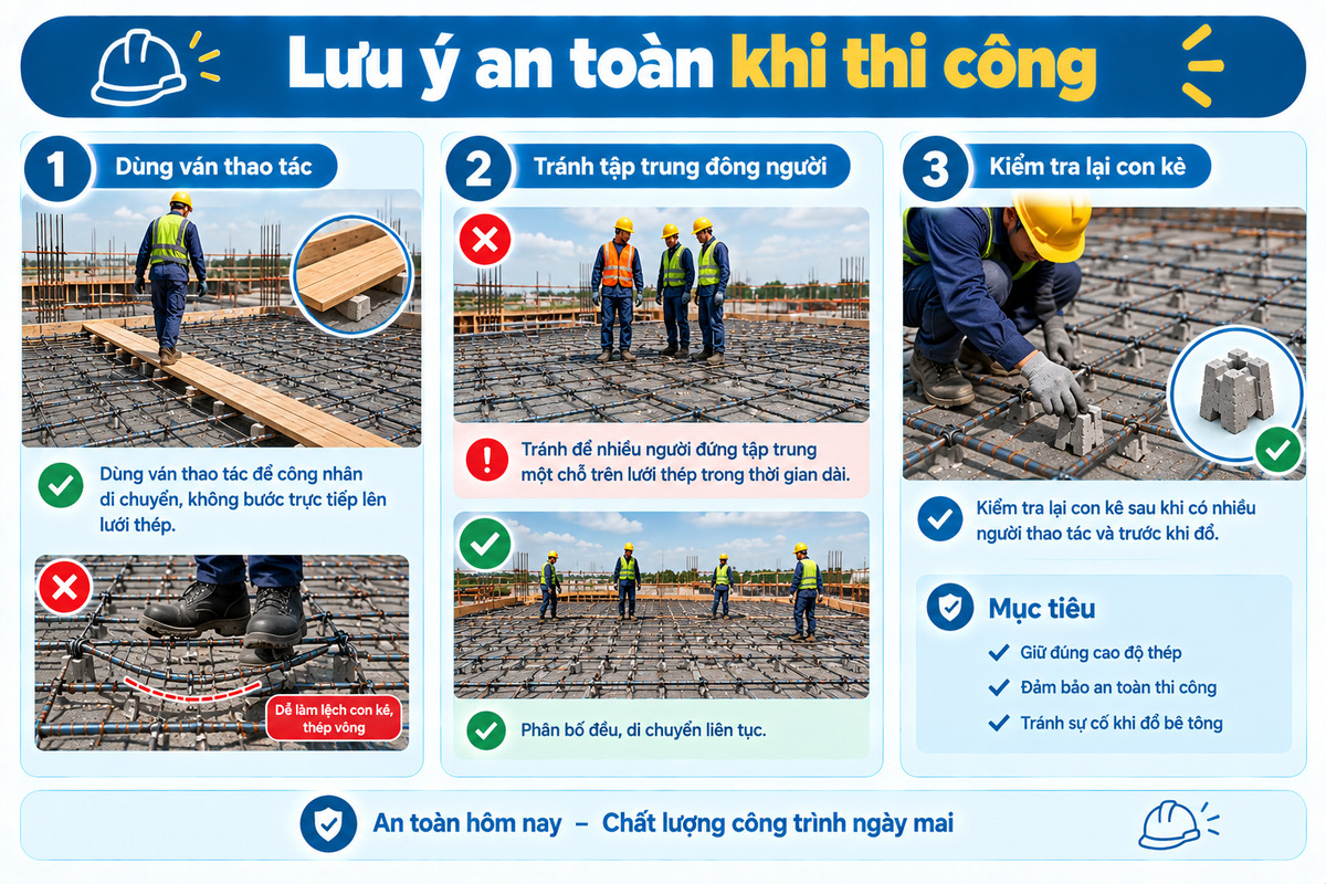 Lưu ý an toàn khi thi công