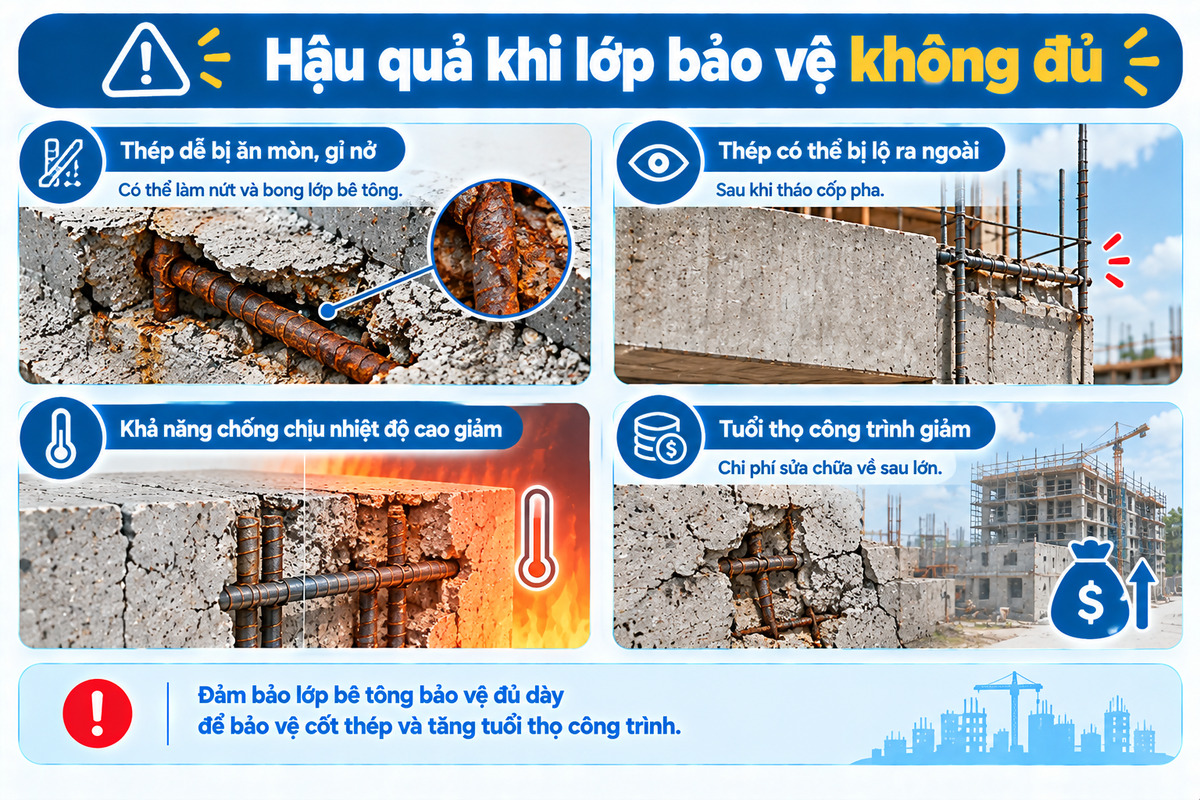 Hậu quả khi lớp bảo vệ không đủ