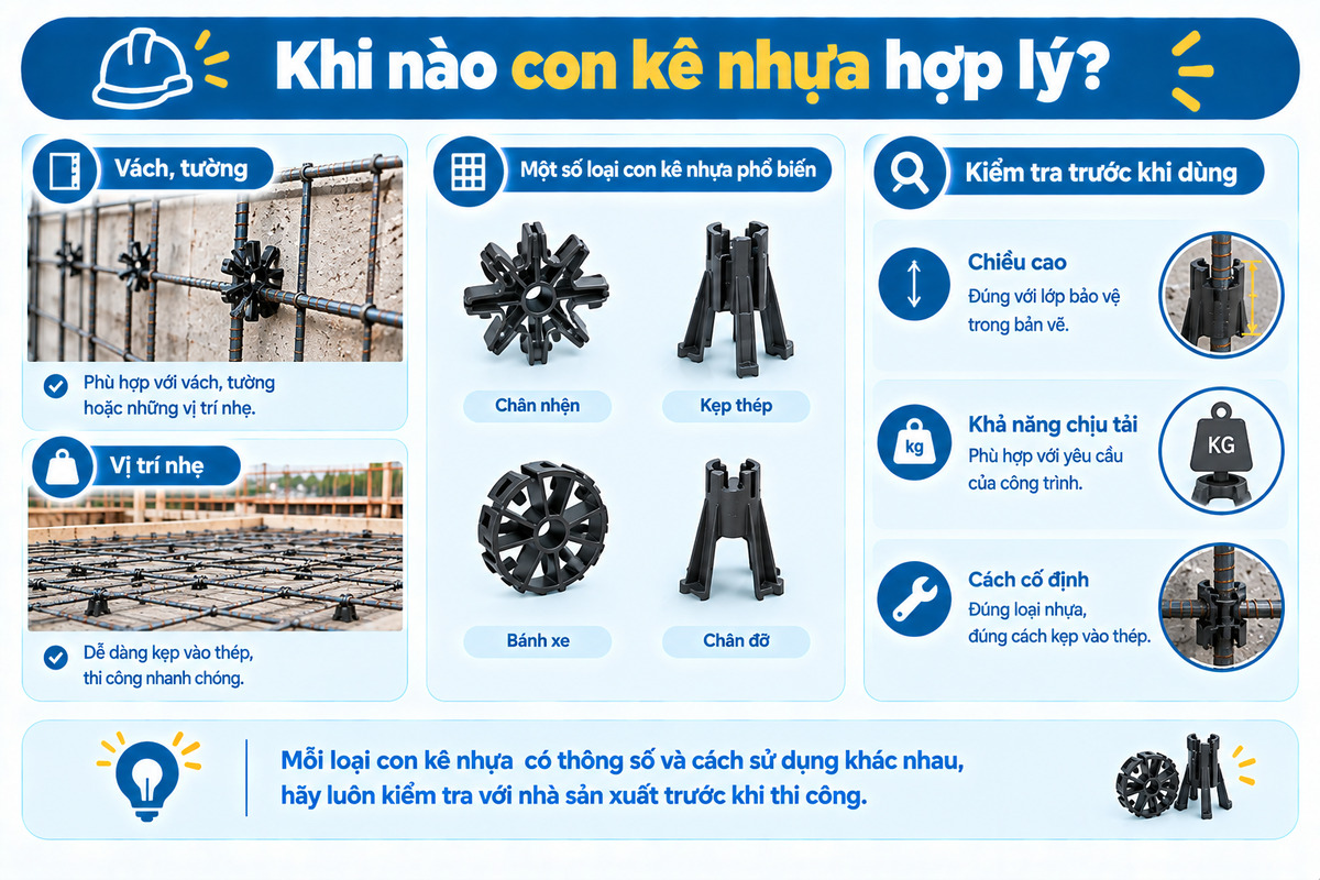 Khi nào con kê nhựa hợp lý